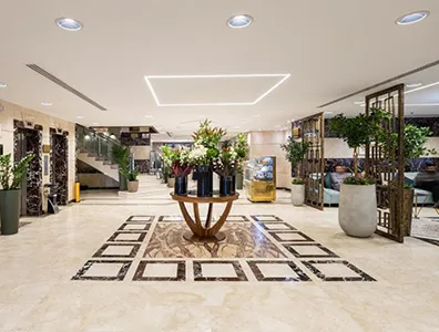 hotel lobby