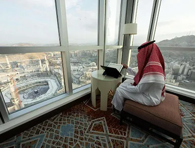 view from hotel room
