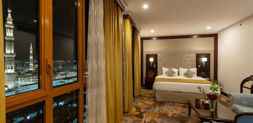 Dar Al-Taqwa Hotel – top hotel for Umrah in Madinah with direct Masjid an-Nabawi access, spacious rooms, and convenient facilities for pilgrims