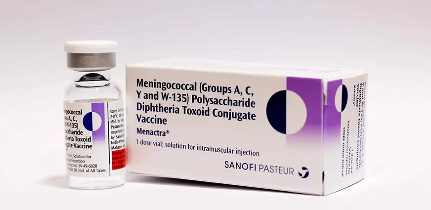 Pilgrim vaccination certificate showing Meningococcal ACWY vaccine required for Umrah