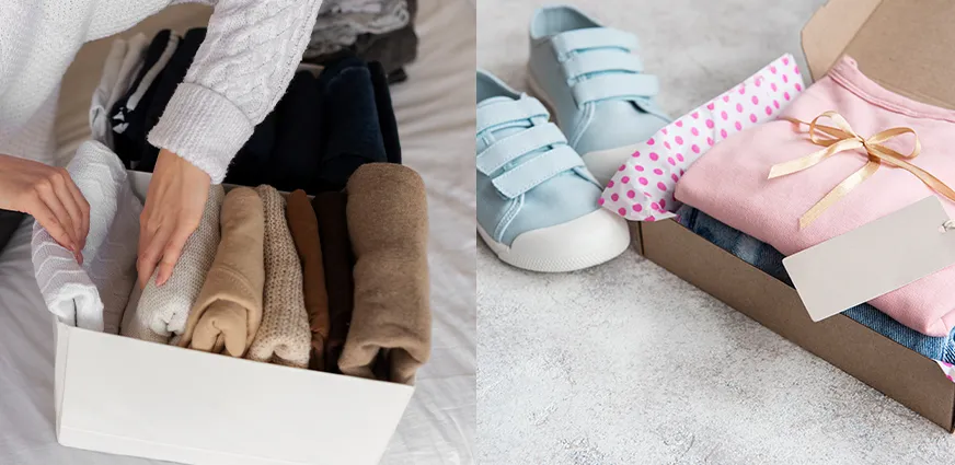 Comfortable and modest clothing essentials for Umrah 2026 including loose garments, socks, light jackets, and sleepwear