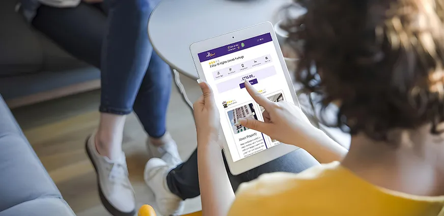 Umrah visa travel bookings showing return flight ticket and hotel reservation in Makkah or Madinah